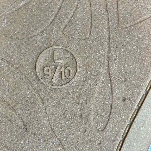 NWOT West Loop Blue and White Striped Bow Sandals Slides L (9/10) - Picture 5 of 8